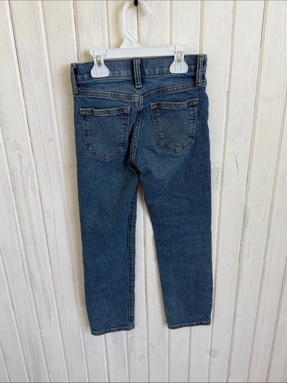 Old Navy Boys Blue Slim Jeans with Knee Distress